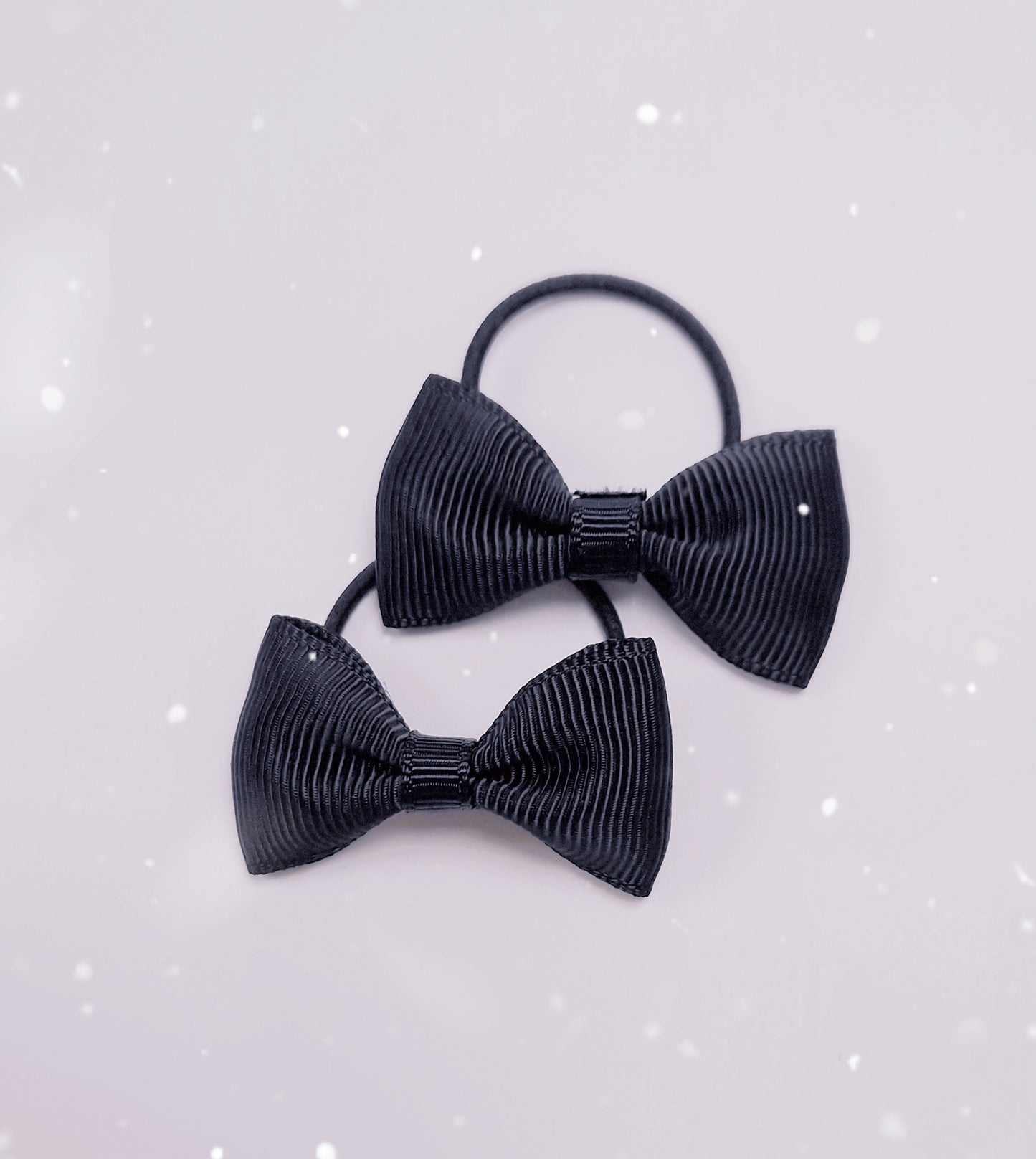 Hair Bobbins 2 pack - Navy Ribbon