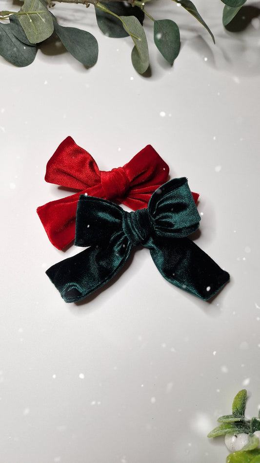 Christmas Velvet Hair Clip