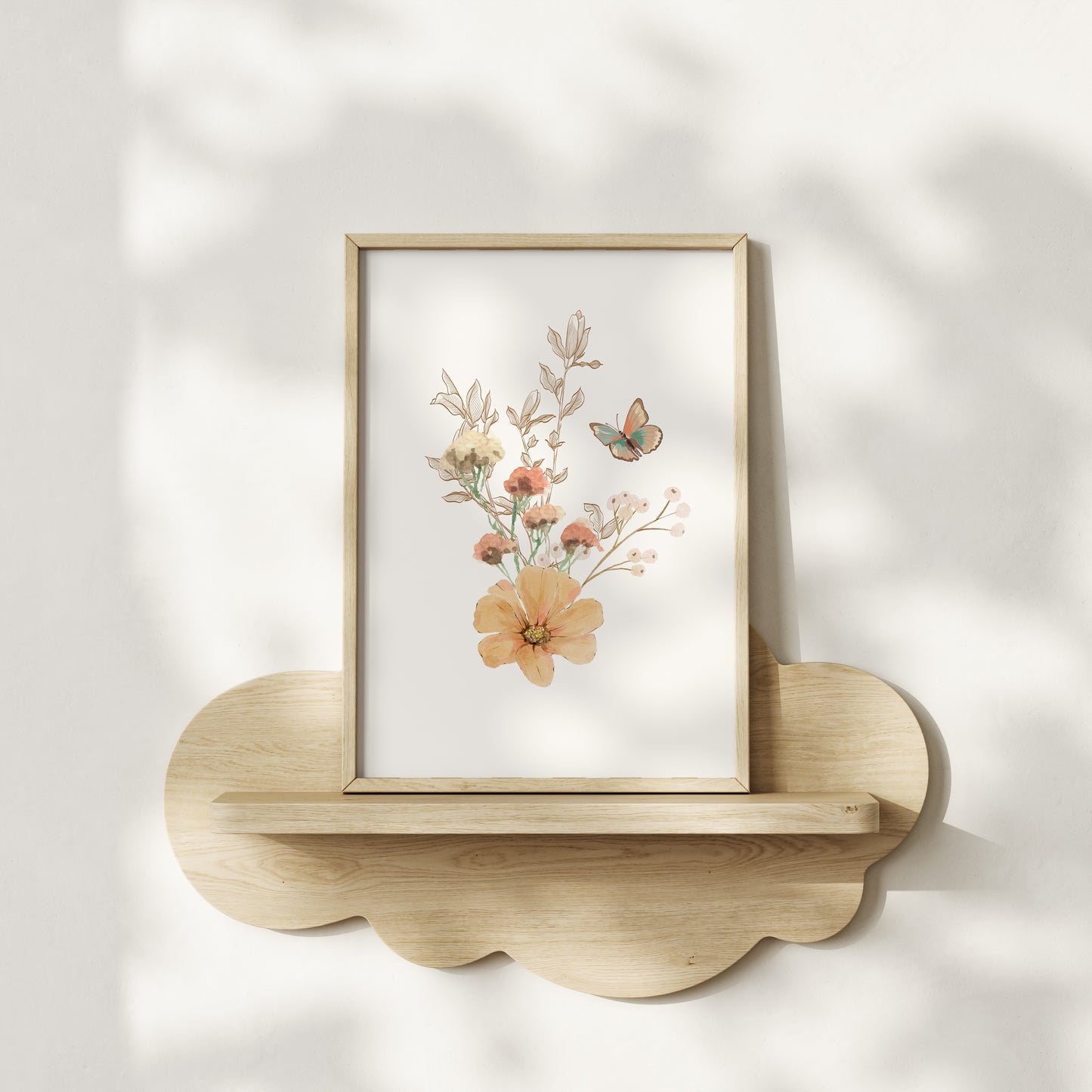 Butterfly Personalised Name Print - Set of 2