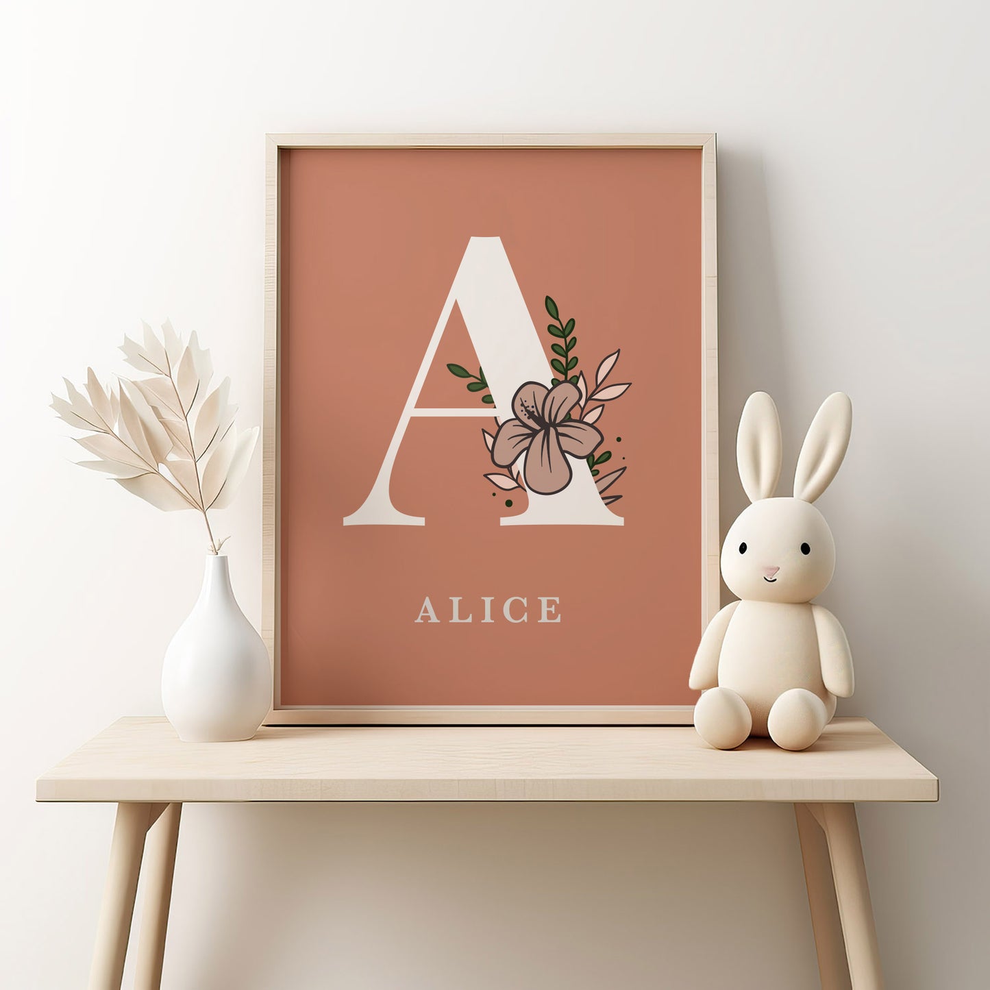 Floral Personalised Name Print