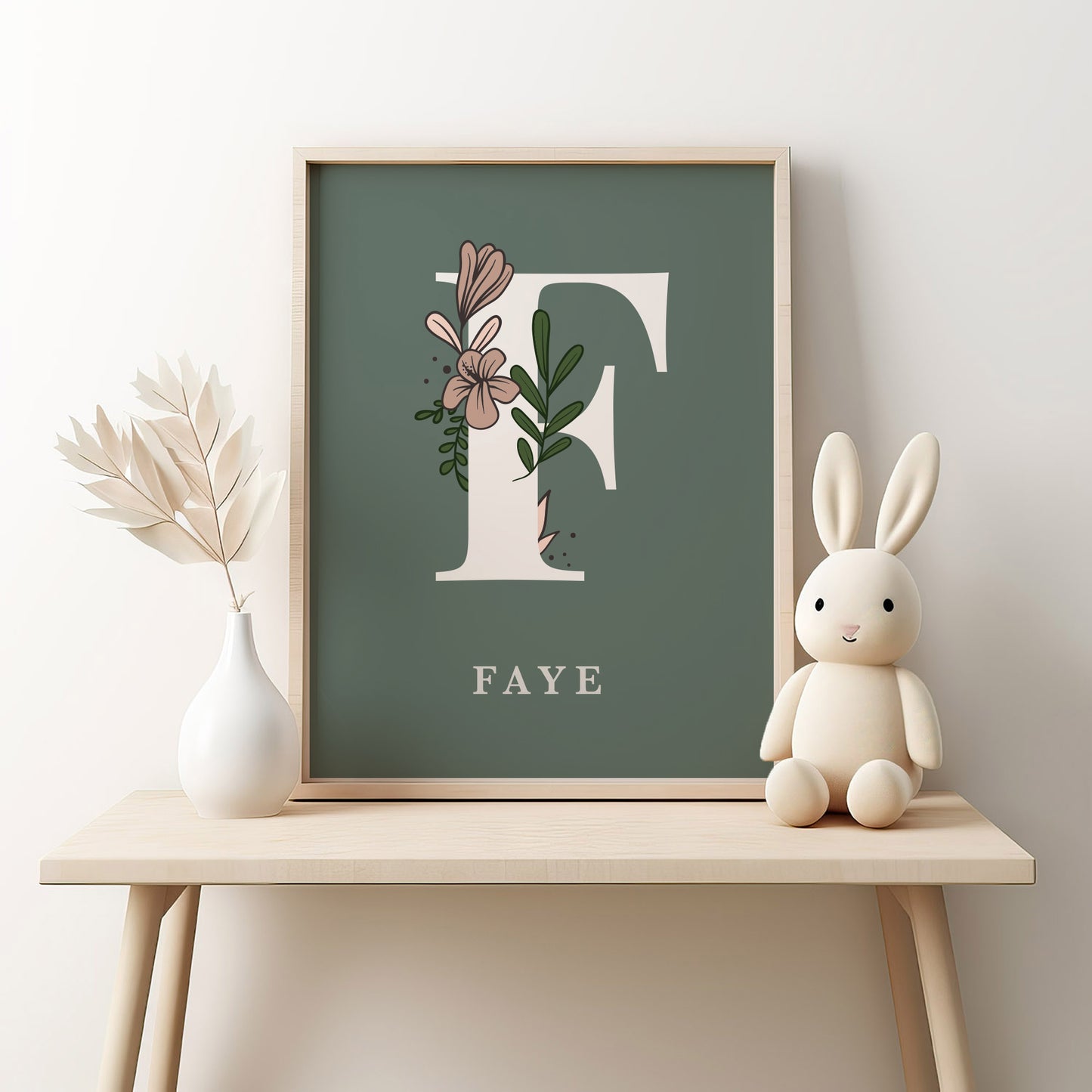 Floral Personalised Name Print