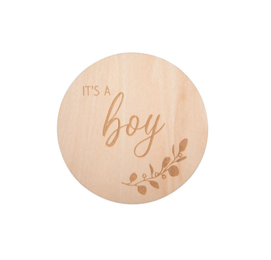 Floral announcement plaque - It’s a boy