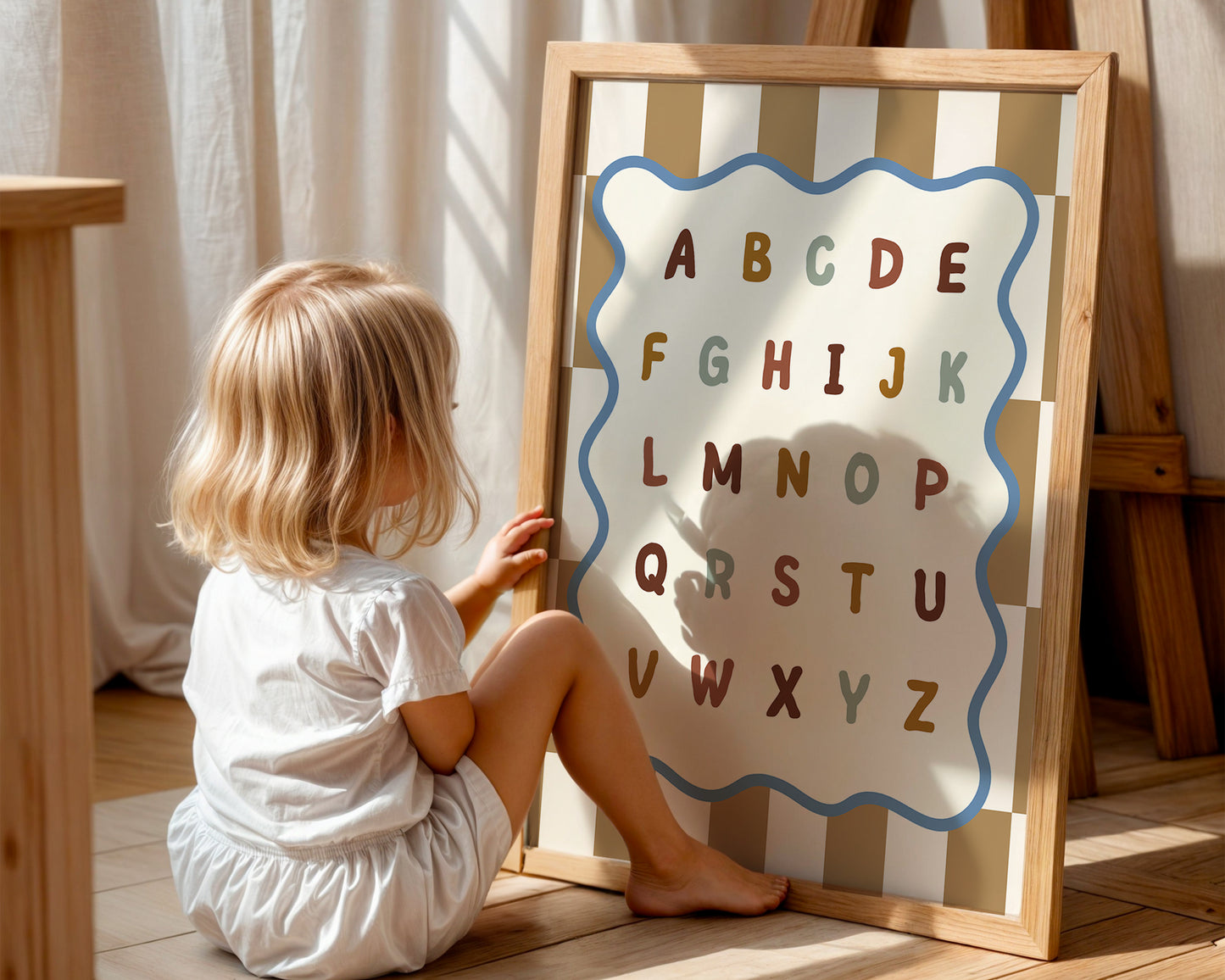 Colourful Alphabet Print - Topaz