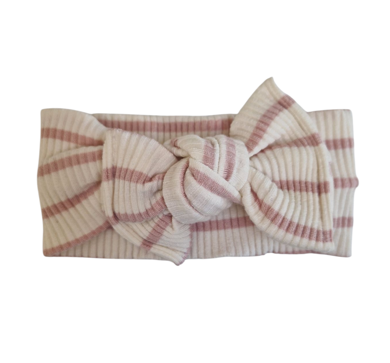 Newborn Cara Headband - Pink Stripes