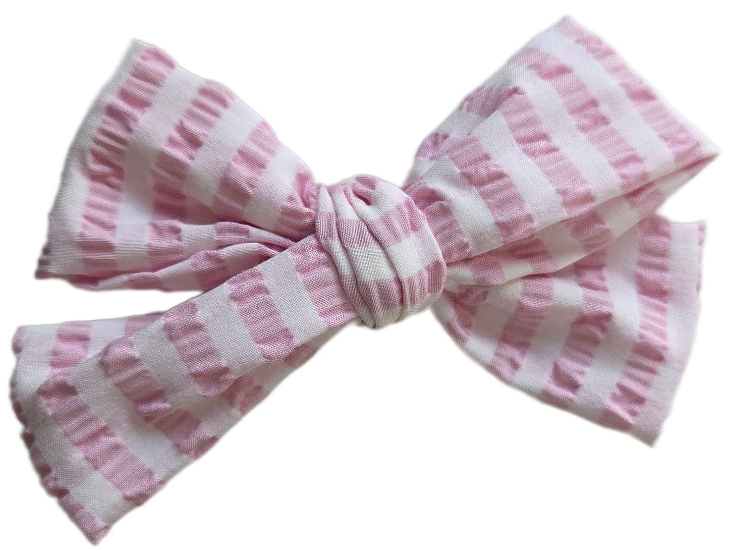Isla Bow - Pink Gingham