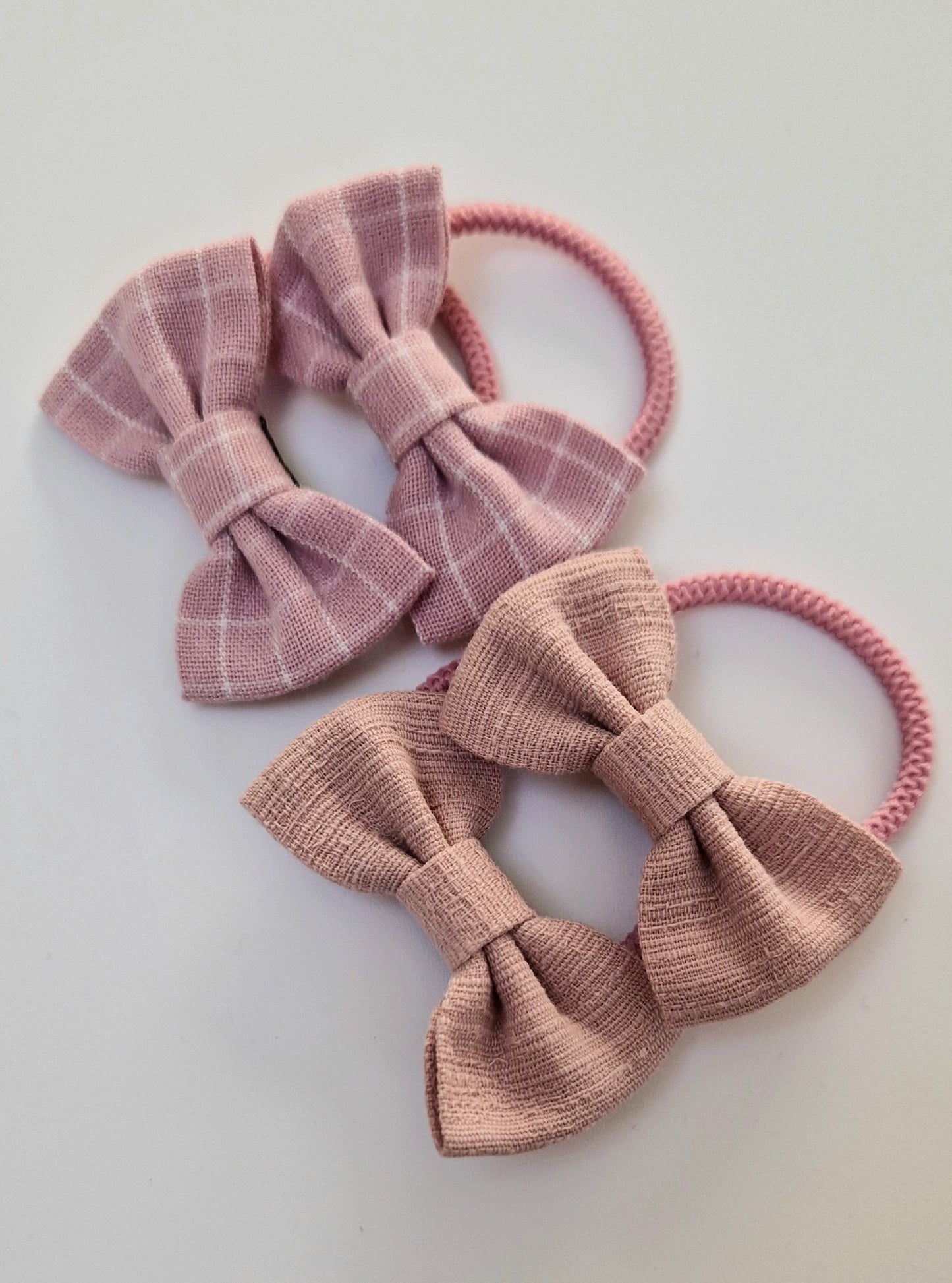 Hair Ties 2 pack - Taffy Plaid