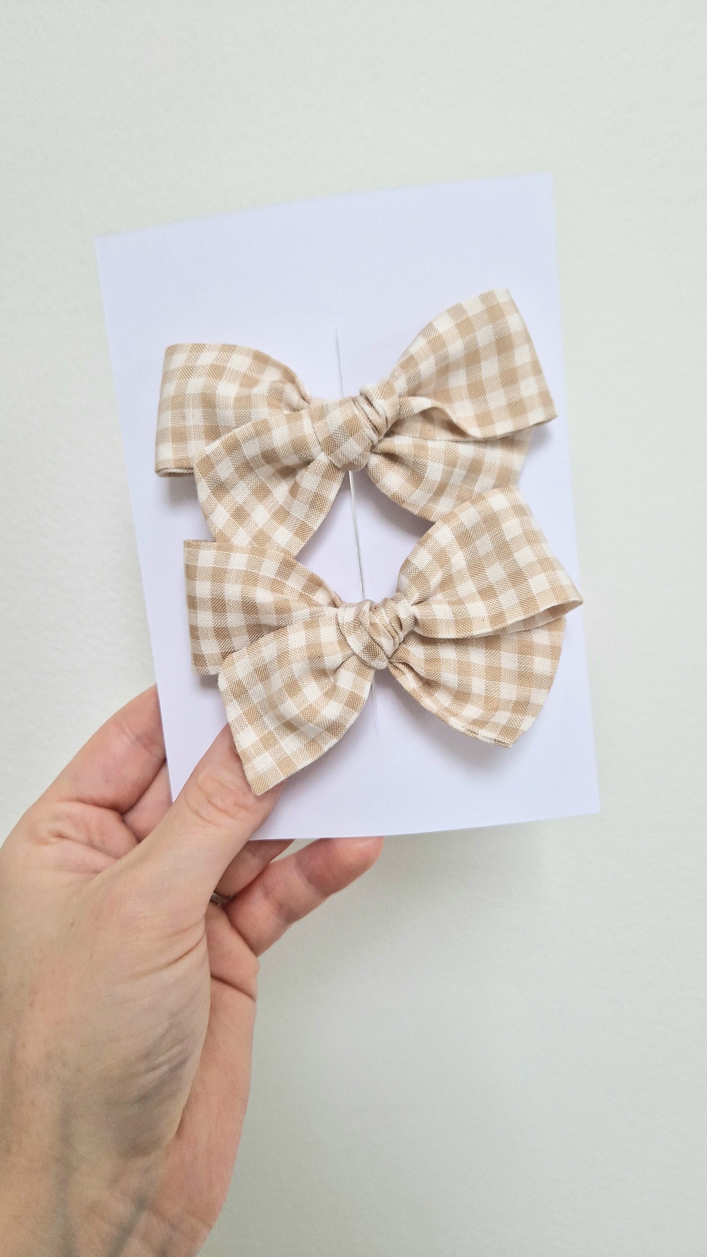 NEW Isla Pigtail Bows - 2 pack - Gingham