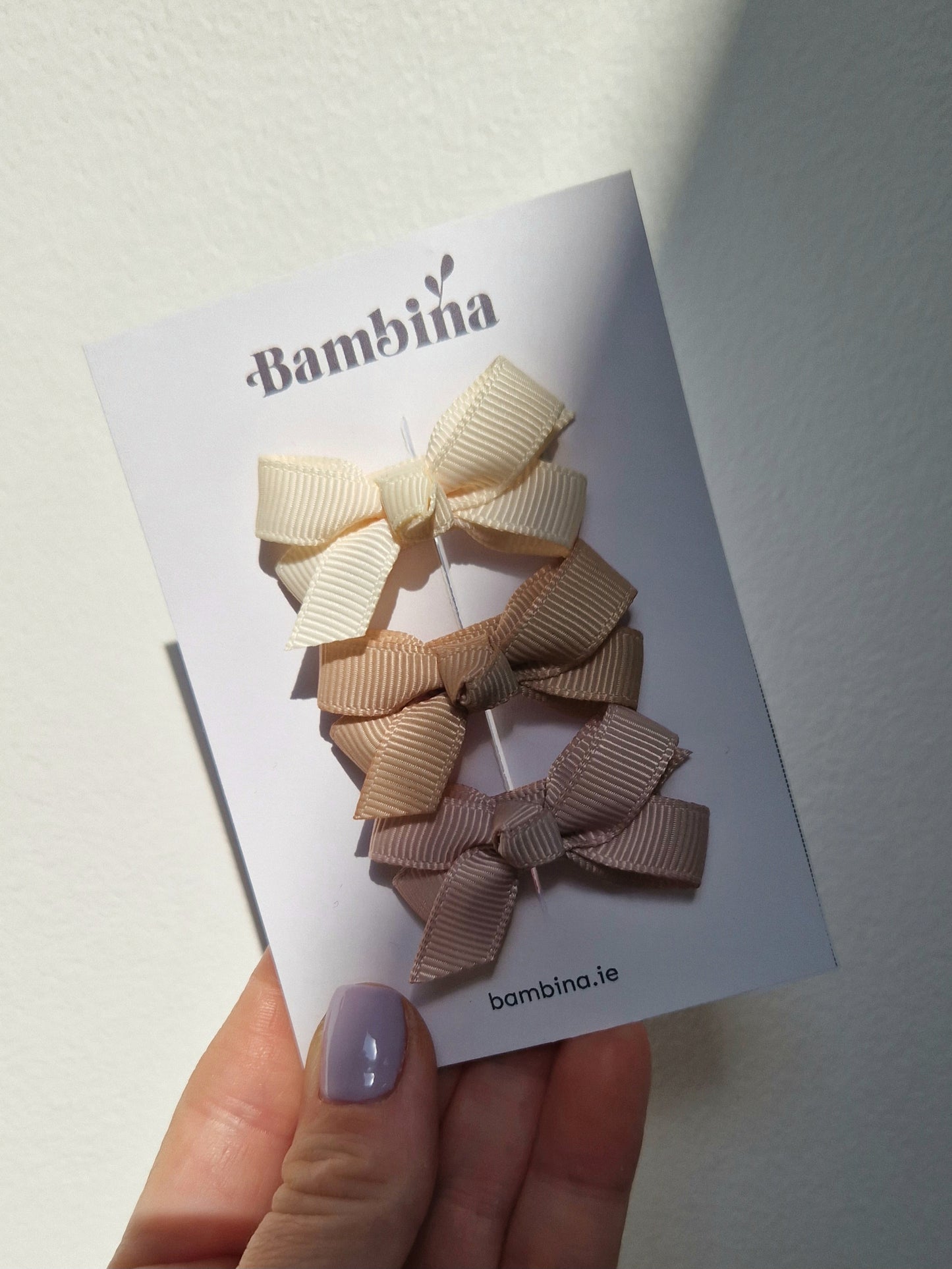 Dainty Ribbon Hair Clip - 3 pack