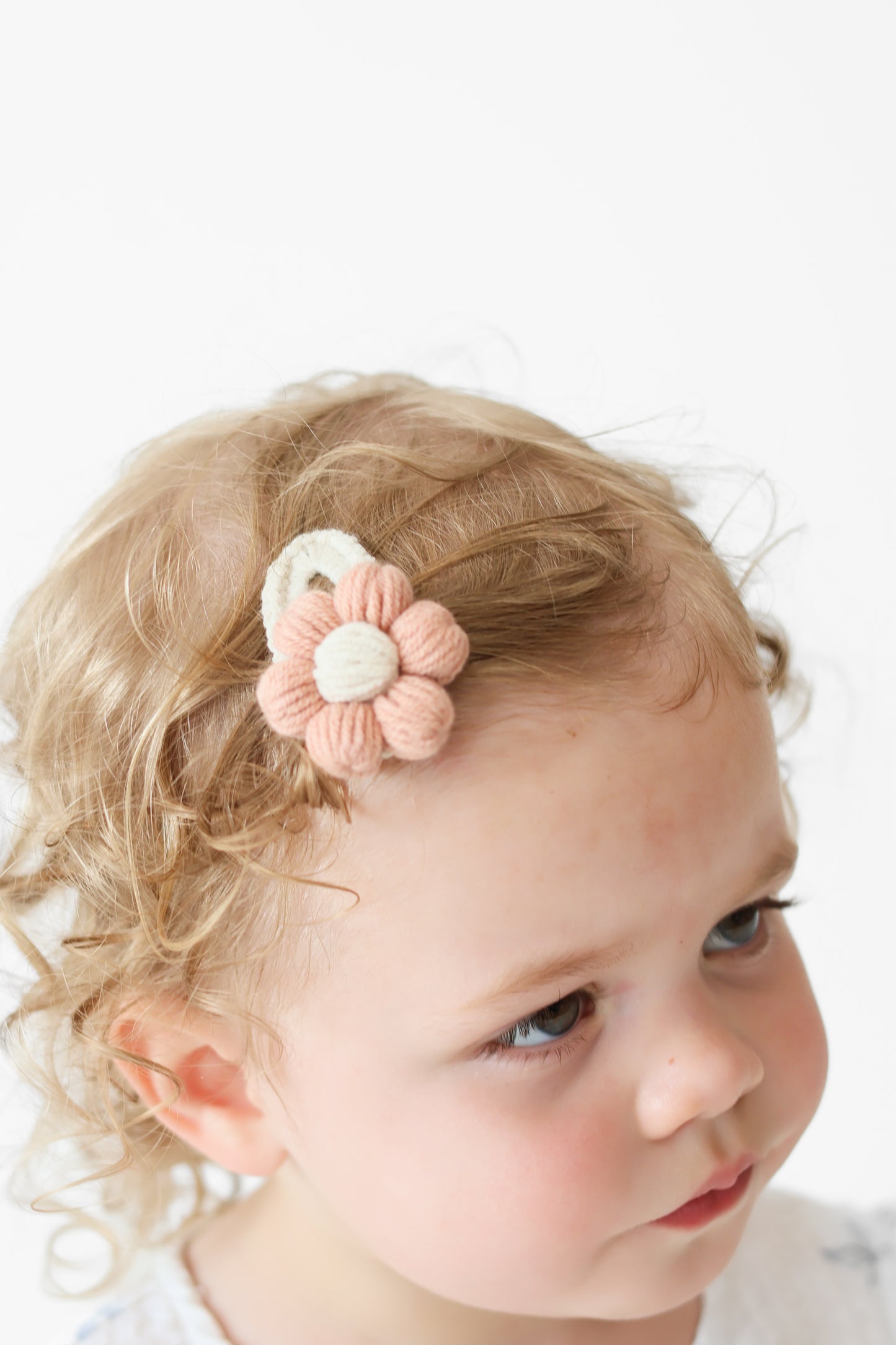 Daisy Crochet Hair Clip