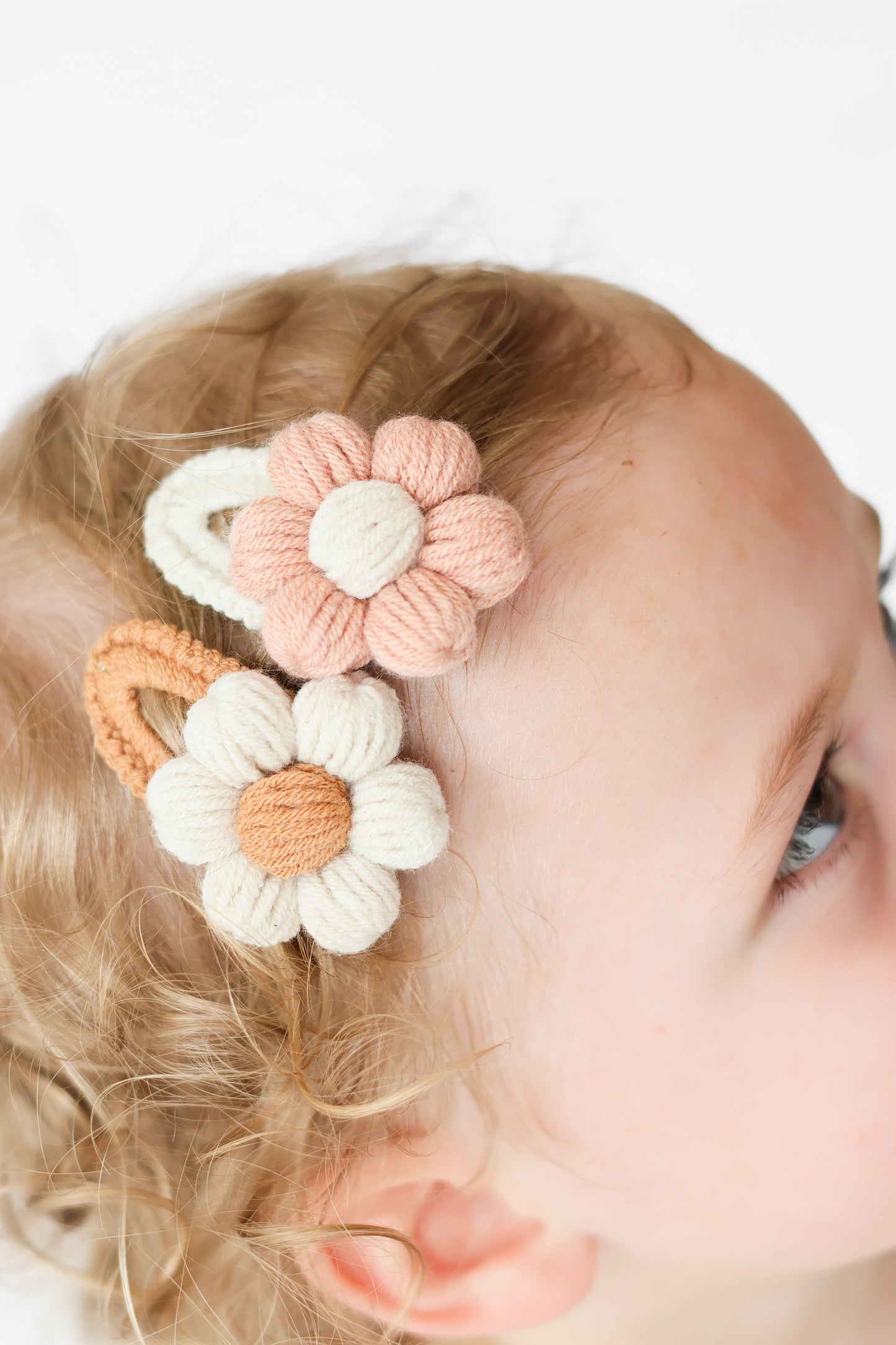 Daisy Crochet Hair Clip