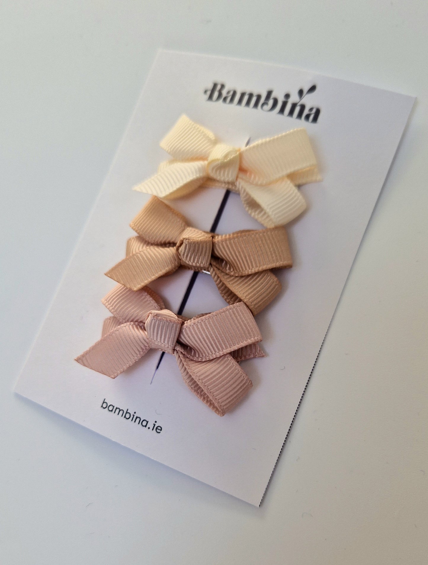 Dainty Ribbon Hair Clip - 3 pack