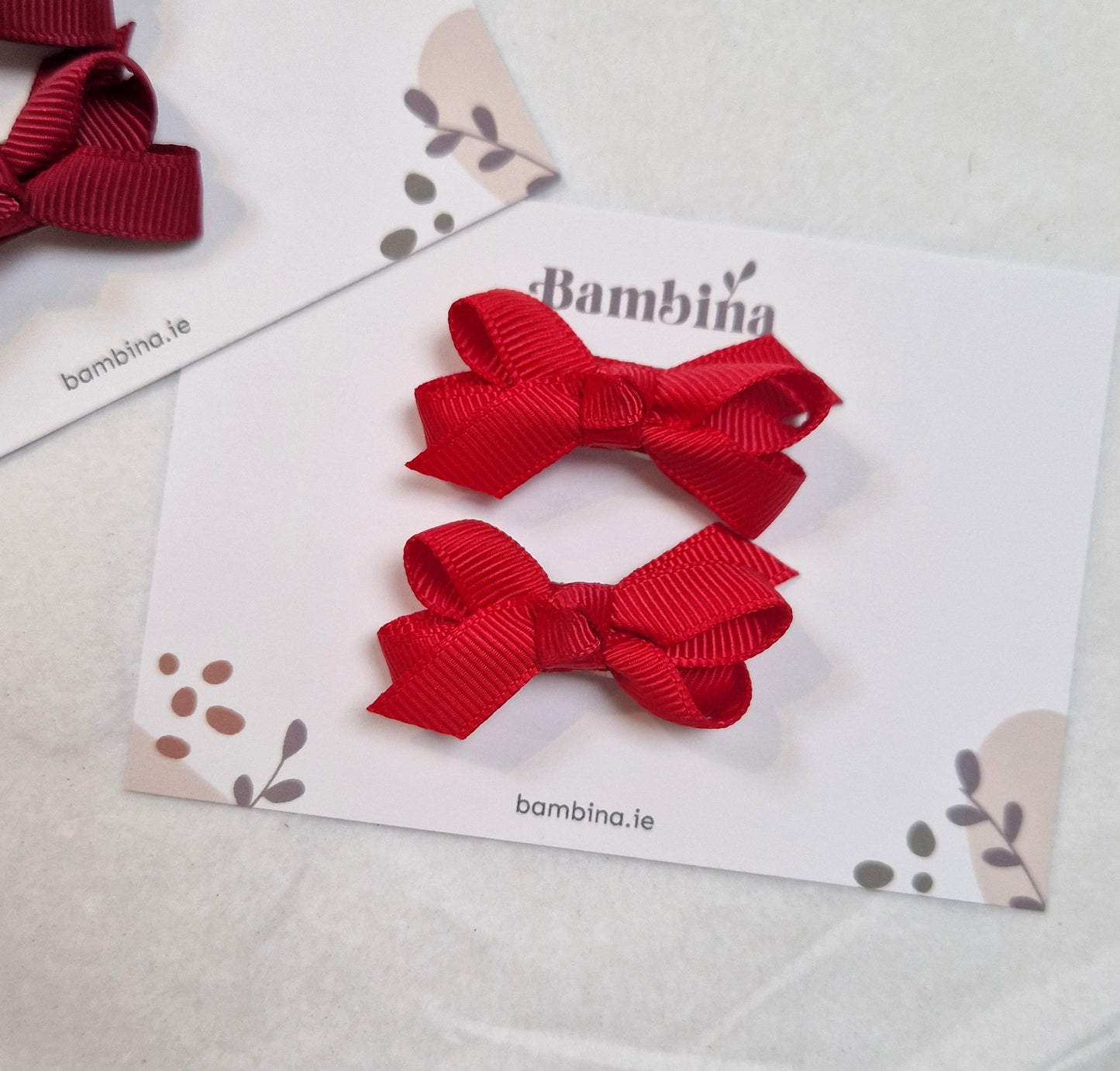 Christmas Dainty Ribbon Hair Bows