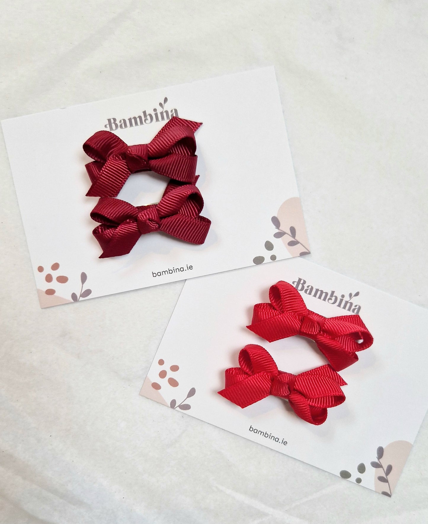 Christmas Dainty Ribbon Hair Bows