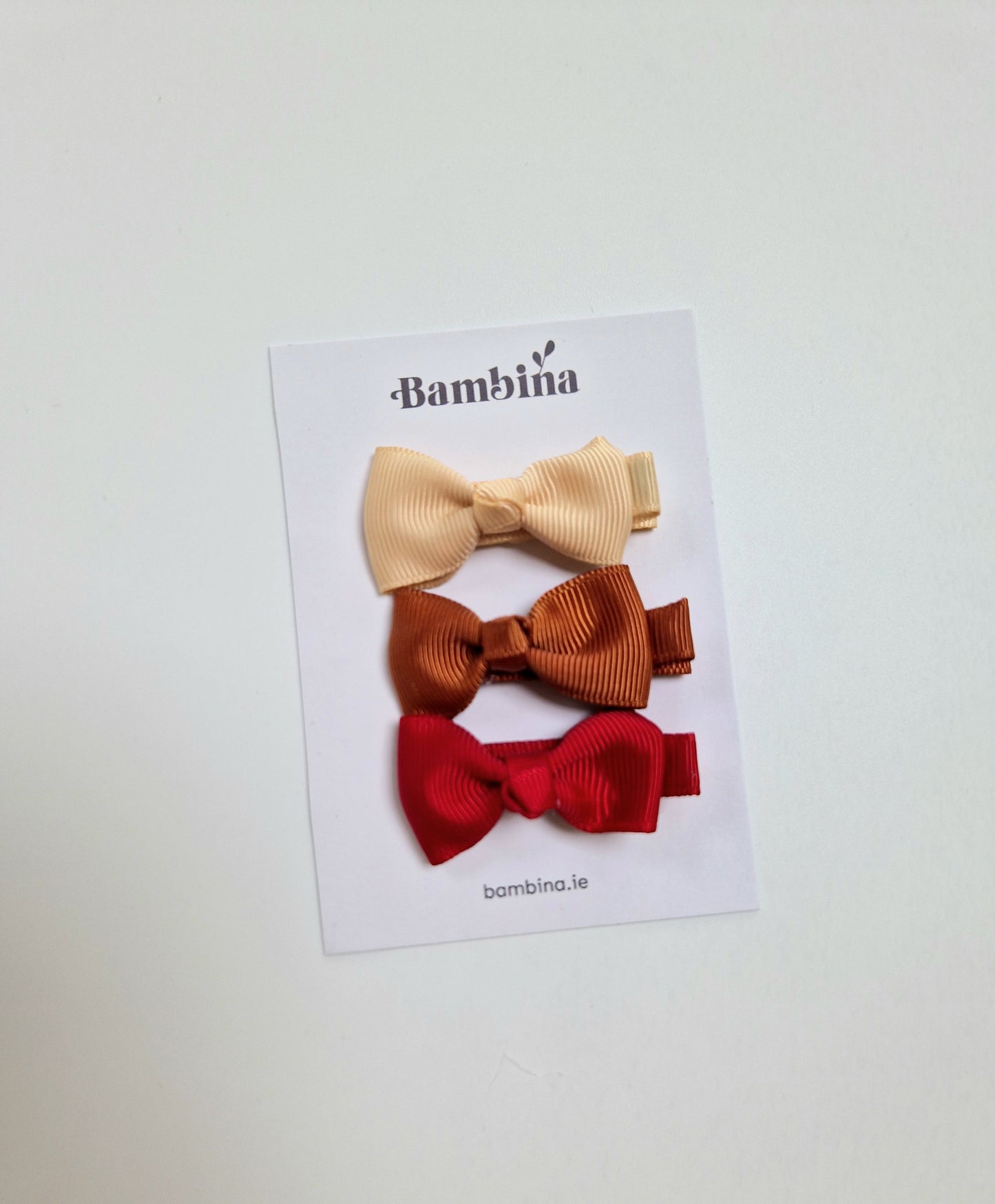 NEW Dainty Bow Clips - 3 pack