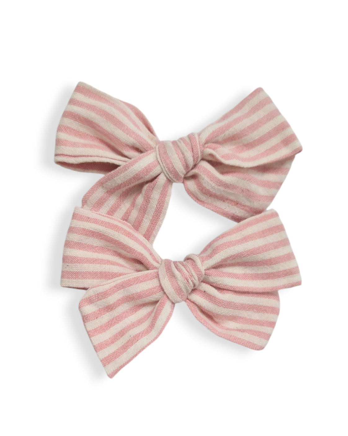 NEW Isla Pigtail Bows - 2 pack - Pink Stripes