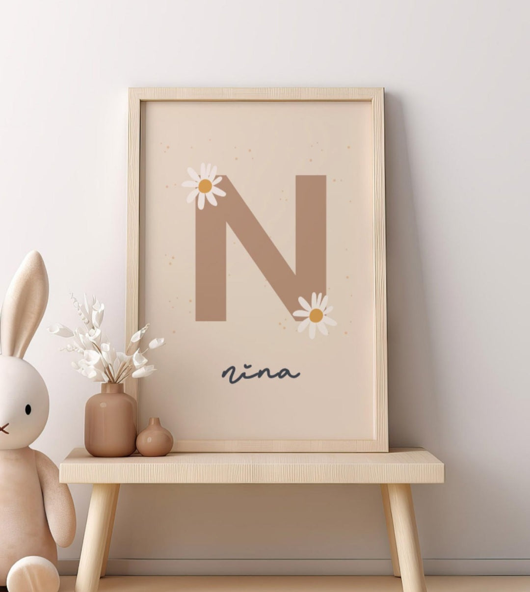 Daisy personalised Name Print - Set of 3