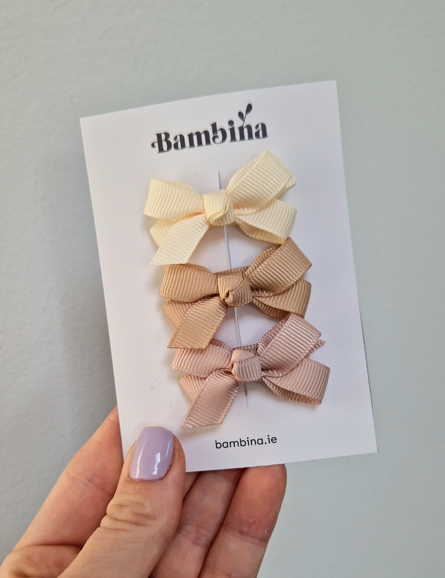 Dainty Ribbon Hair Clip - 3 pack