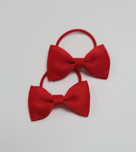 Hair Bobbins 2 pack - Red Ribbon