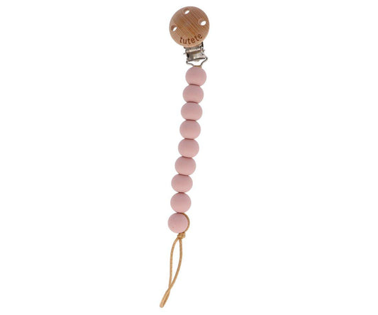 Silicone Soother Clip - Pure Pink