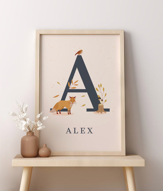 Forest Personalised Name Print