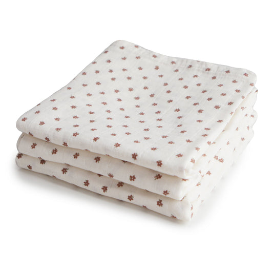 Muslin Cloths 3-Pack - Bloom