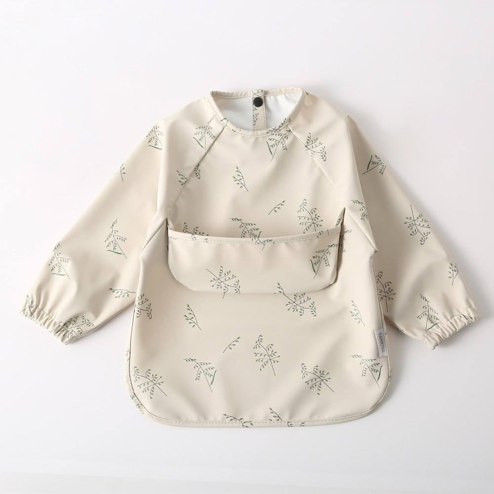 waterproof long sleeve cape bib botanical