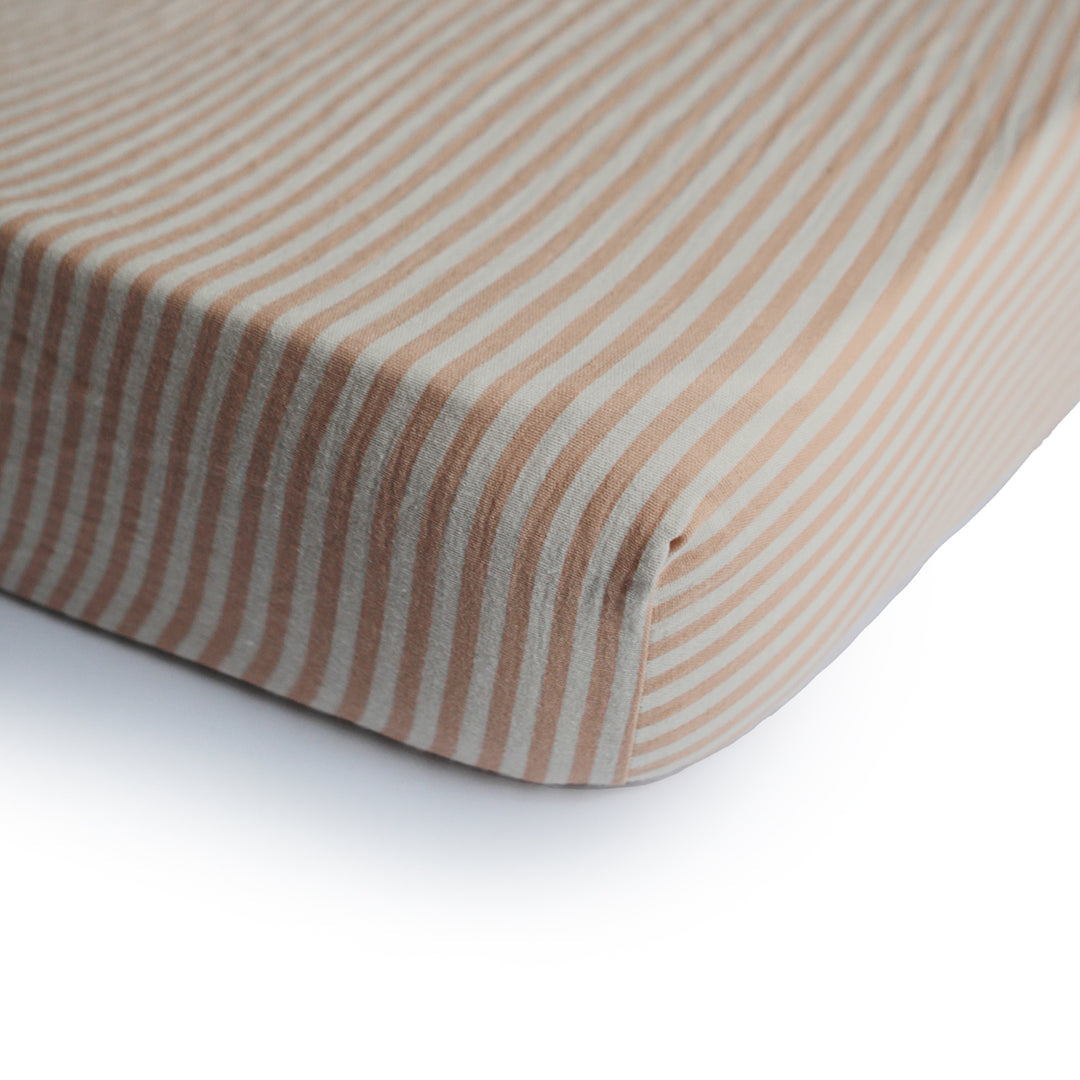 Crib Sheet - Natural Stripe
