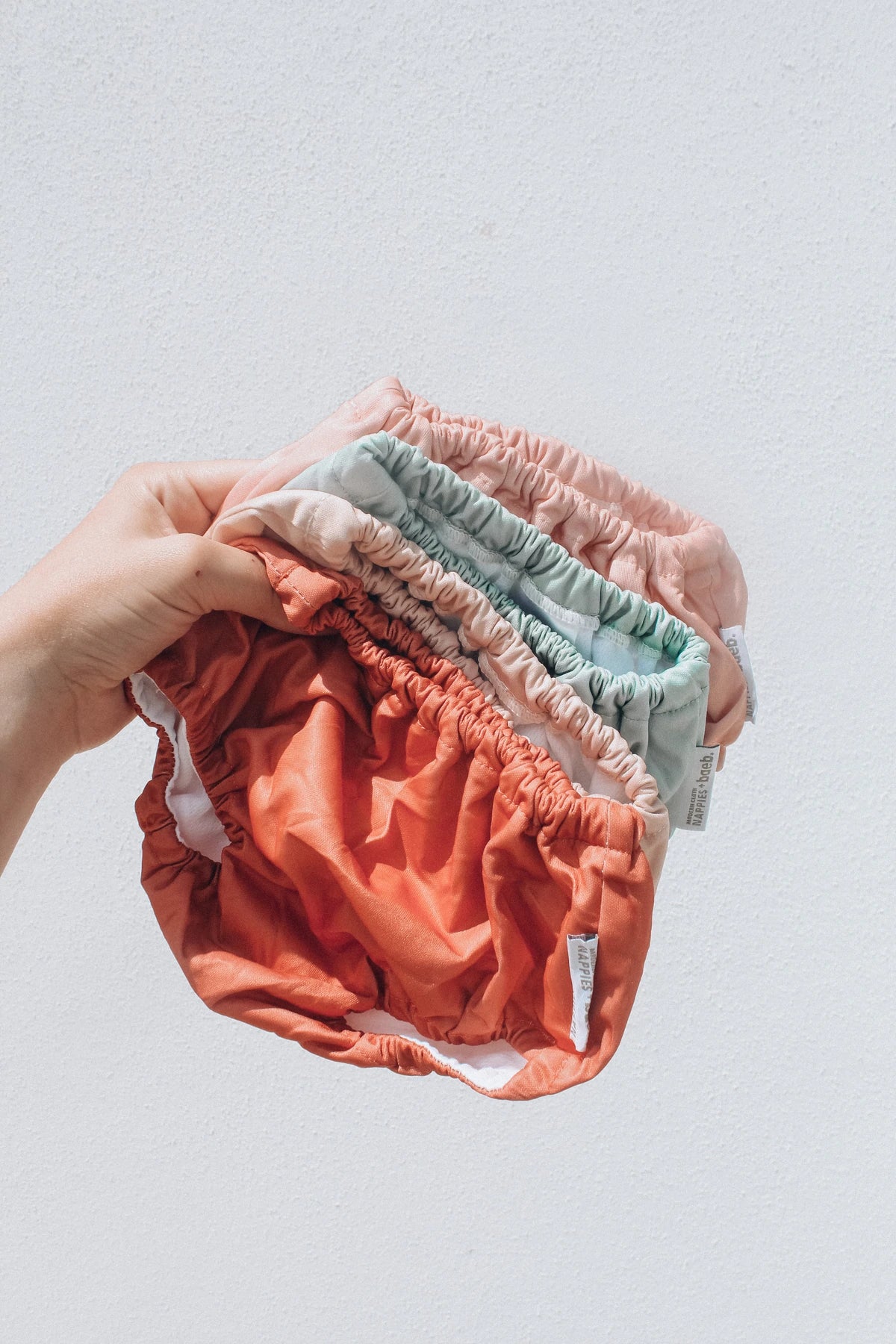 reusable swim nappy blush baeb basics